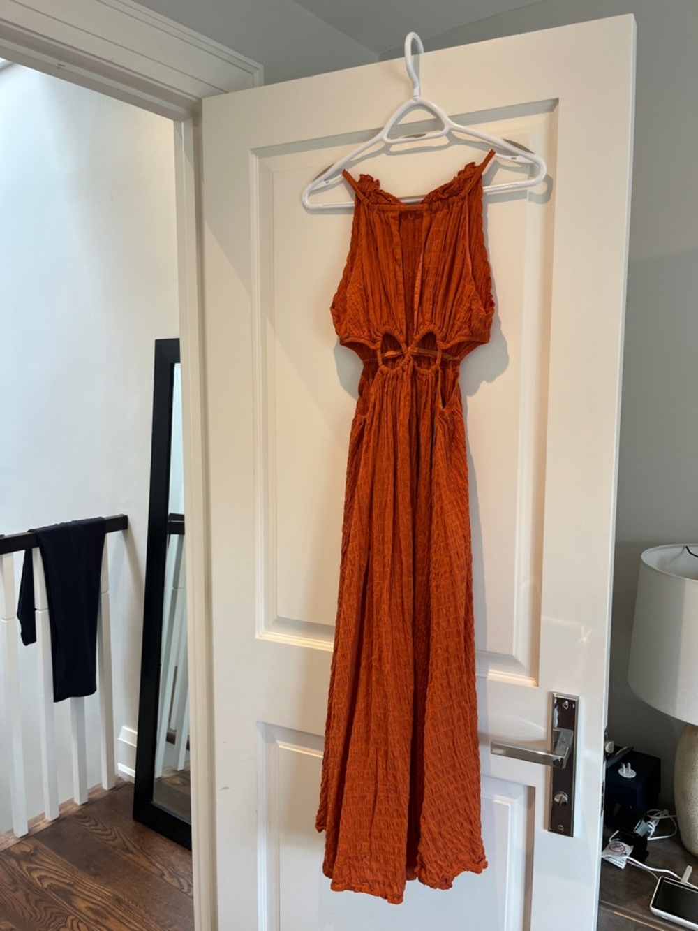 Rust Cutout Maxi Dress - Women